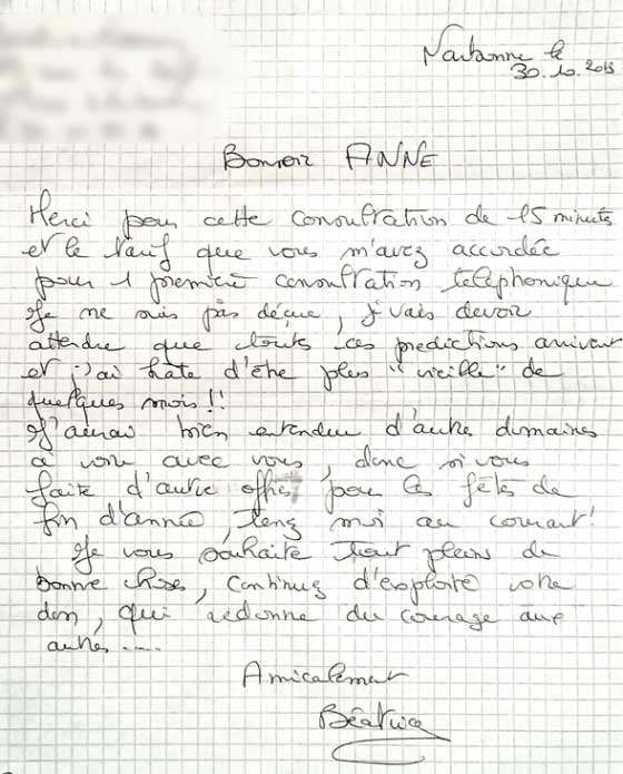lettre Anne Voyance