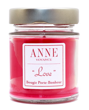 bougie ésotérique porte bonheur Love Anne Voyance